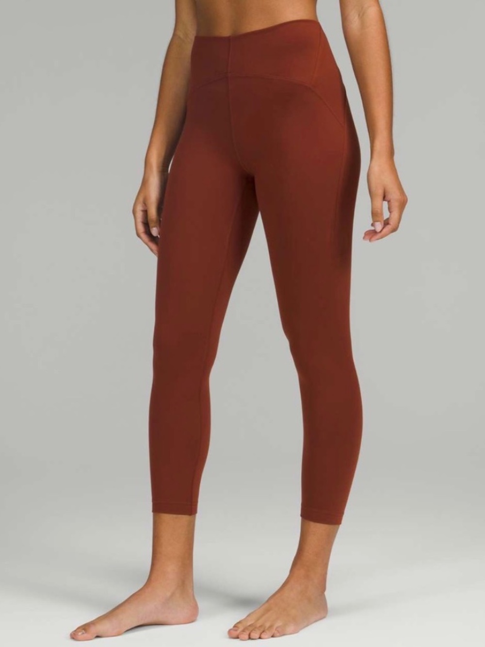 lululemon InStill High-Rise Tight 25” – Smoky Red – Size 2